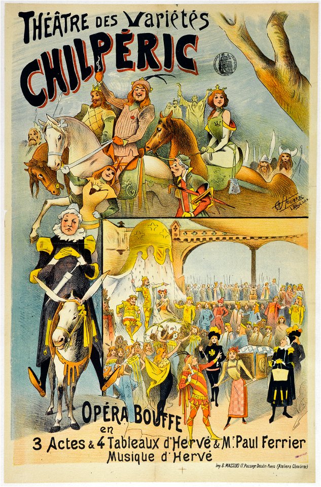 Théâtre des Variétés (1895) affiche « Chilpéric » (A)