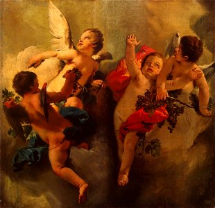 Tiepolo - Cupids with Grapes (Allegory of Autumn), 1740s