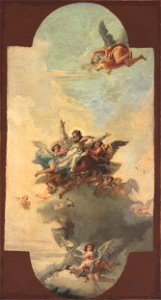 Domenico Tiepolo - The apotheosis of a pope and martyr - Google Art Project
