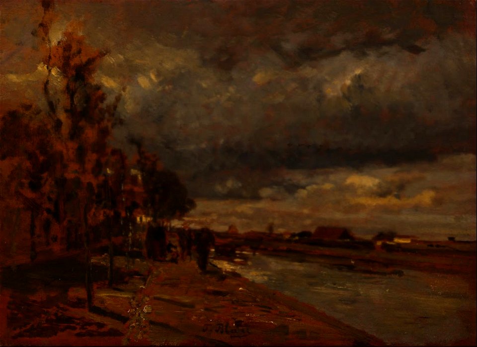Tina Blau - Canal in Holland - Google Art Project