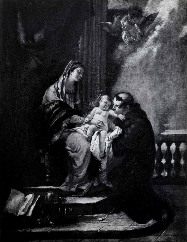 Tiepolo - Madonna con Bambino e sant'Antonio da Padova, 1730 - 1735, Collezione Cini,