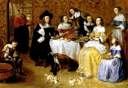 Gillis van Tilborgh - Family Portrait (detail) - WGA22404. Free illustration for personal and commercial use.