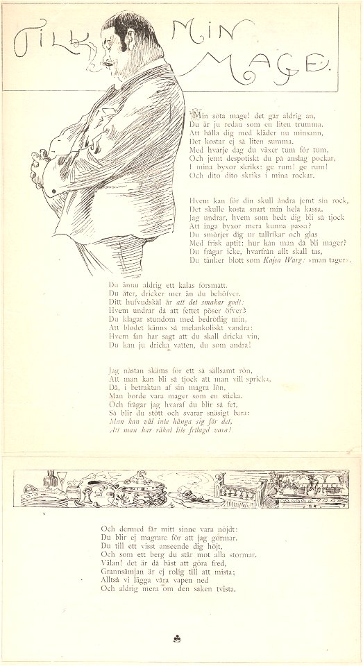 Till Min Mage Sehlstedt Ill av Carl Larsson