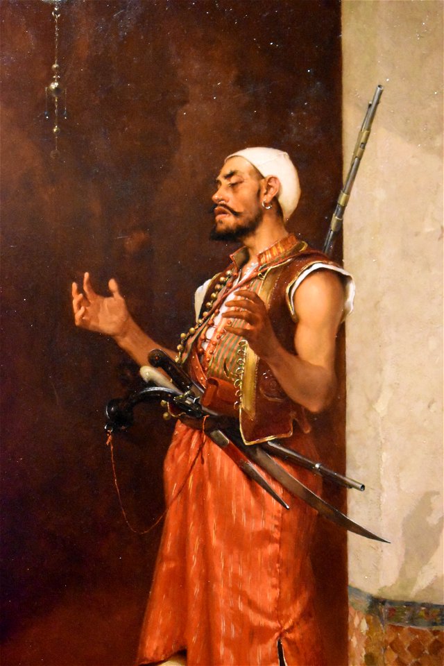 Théophile Lybaert - Garde turc en prière 03