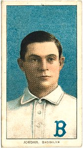 Tim Jordan, Brooklyn Superbas, baseball card portrait LCCN2008675246