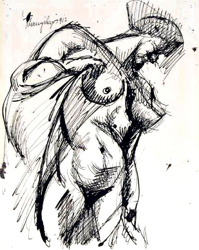 Tihanyi Female Nude 1912