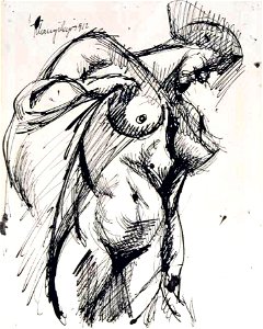 Tihanyi Female Nude 1912