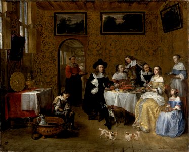 Gillis van Tilborgh - Family Portrait - WGA22403. Free illustration for personal and commercial use.
