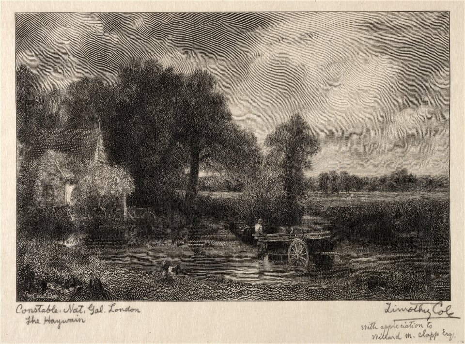 Timothy Cole (American, 1852-1931) - The Hay Wain - 1941.137 - Cleveland Museum of Art