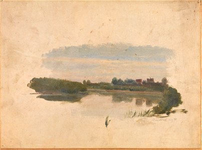 Adolph Tidemand - Landscape Study - NG.M.00302-086 - National Museum of Art, Architecture and Design