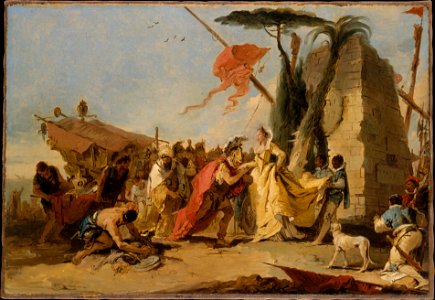 Tiepolo - The Meeting of Antony and Cleopatra, ca. 1745–47