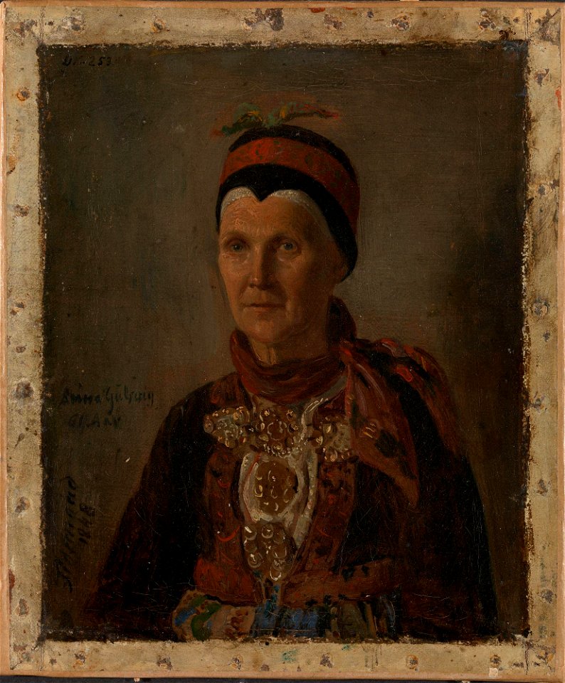 Adolph Tidemand - Portrait of Anna Gulsvig - NG.M.00302-008 - National Museum of Art, Architecture and Design
