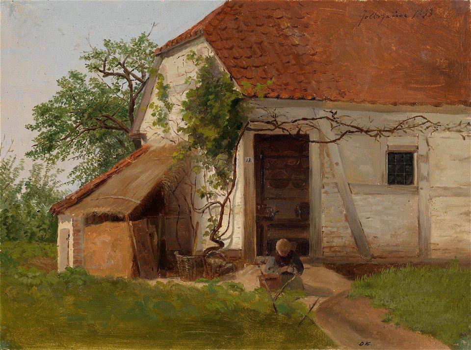 Adolph Tidemand - Farm at Goldsheim - NG.M.04188 - National Museum of Art, Architecture and Design