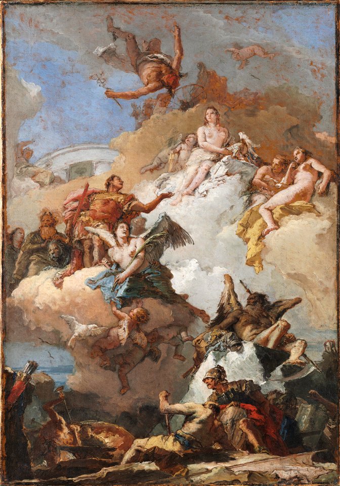 Tiepolo - The Apotheosis of Aeneas, c. 1765