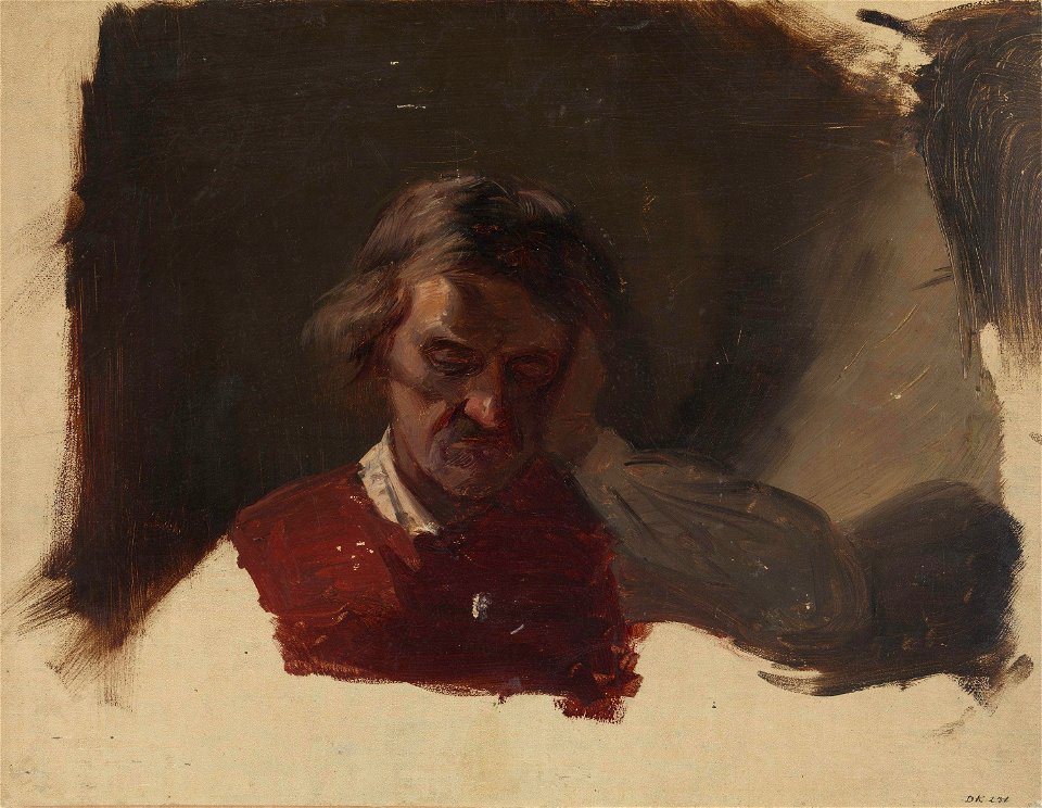 Adolph Tidemand - Farmer. Study for Low Church Devotion - NG.M.00302-057 - National Museum of Art, Architecture and Design