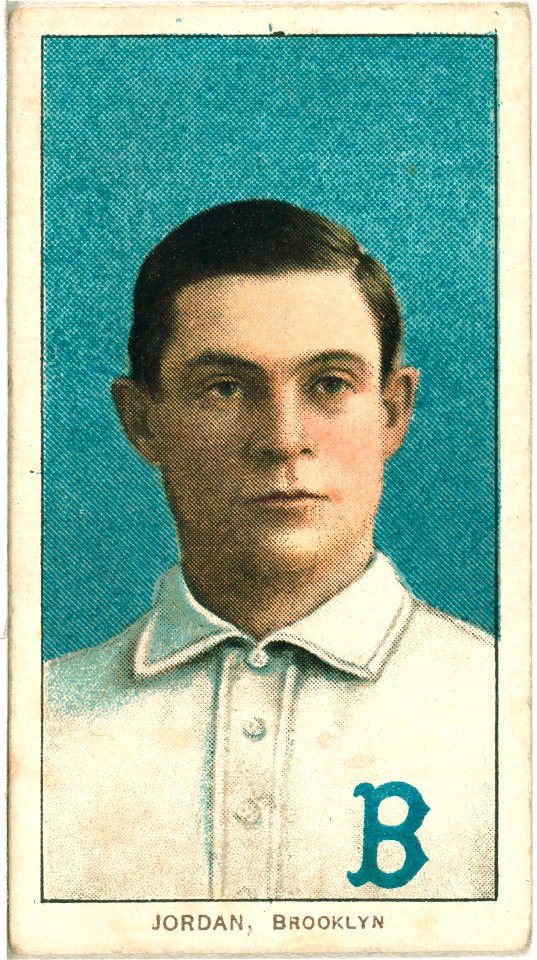 Tim Jordan, Brooklyn Superbas, baseball card portrait LCCN2008675246