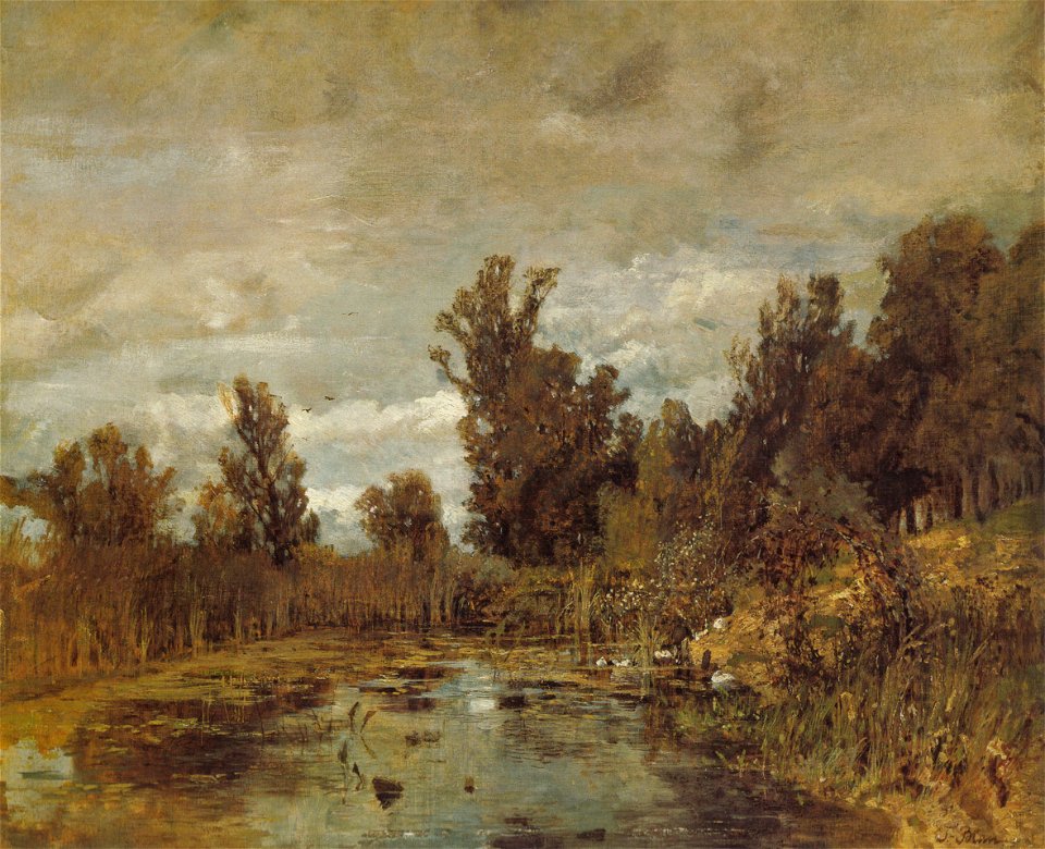 Tina Blau – Heustadlwasser, Prater, 1877