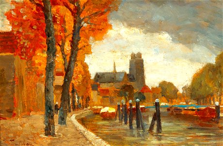 Tina Blau - Scene in Dordrecht