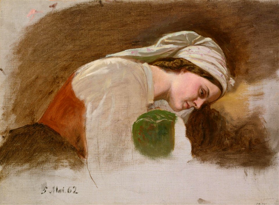 Adolph Tidemand - Study for After the Fight - NG.M.00302-040 - National Museum of Art, Architecture and Design