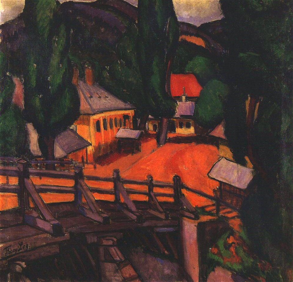 Tihanyi Landscape with Bridge