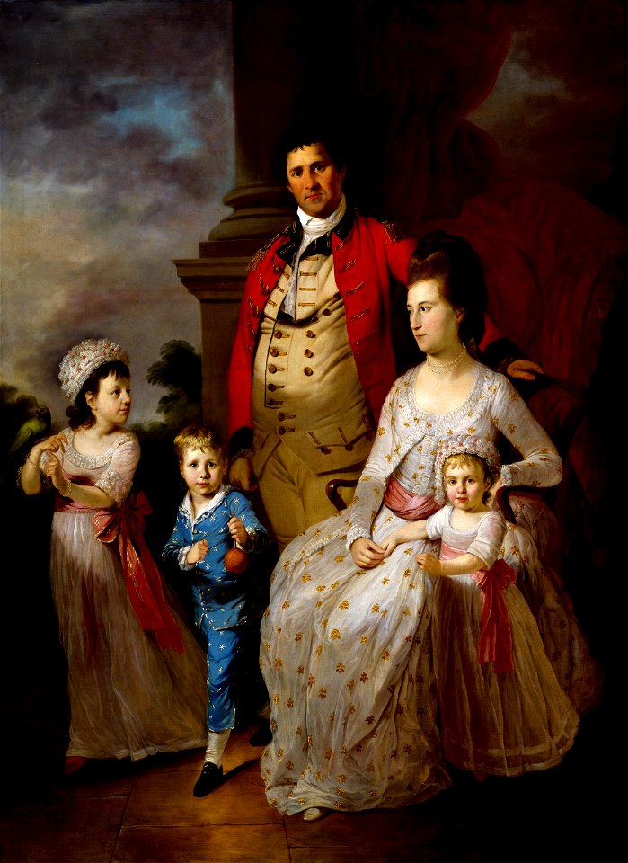 Tilly Kettle - Colonel John Fortnum and Family - BF.1986.2 - Museum of Fine Arts