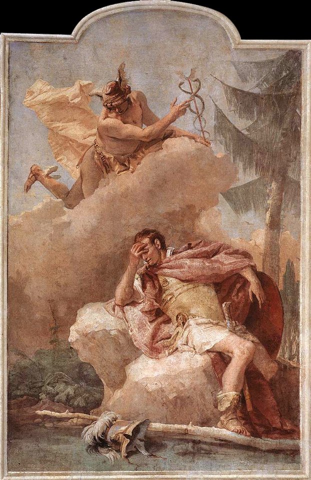 Giovanni Battista Tiepolo - Mercury Appearing to Aeneas - WGA22338
