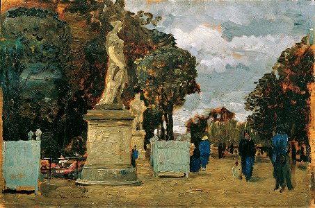 Tina Blau - Aus den Tuilerien – Grauer Tag - 1570 - Österreichische Galerie Belvedere