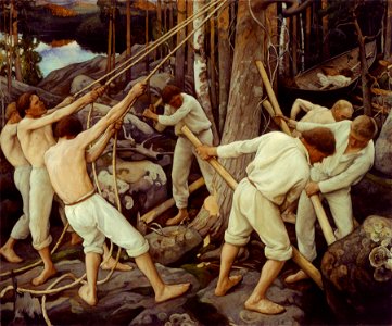 Pekka Halonen - Tienraivaajia Karjalassa