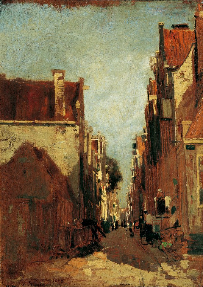 Tina Blau - Straße in Amsterdam - 1568 - Österreichische Galerie Belvedere