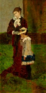 Tina Blau - Dame mit Kind - 5881 - Österreichische Galerie Belvedere