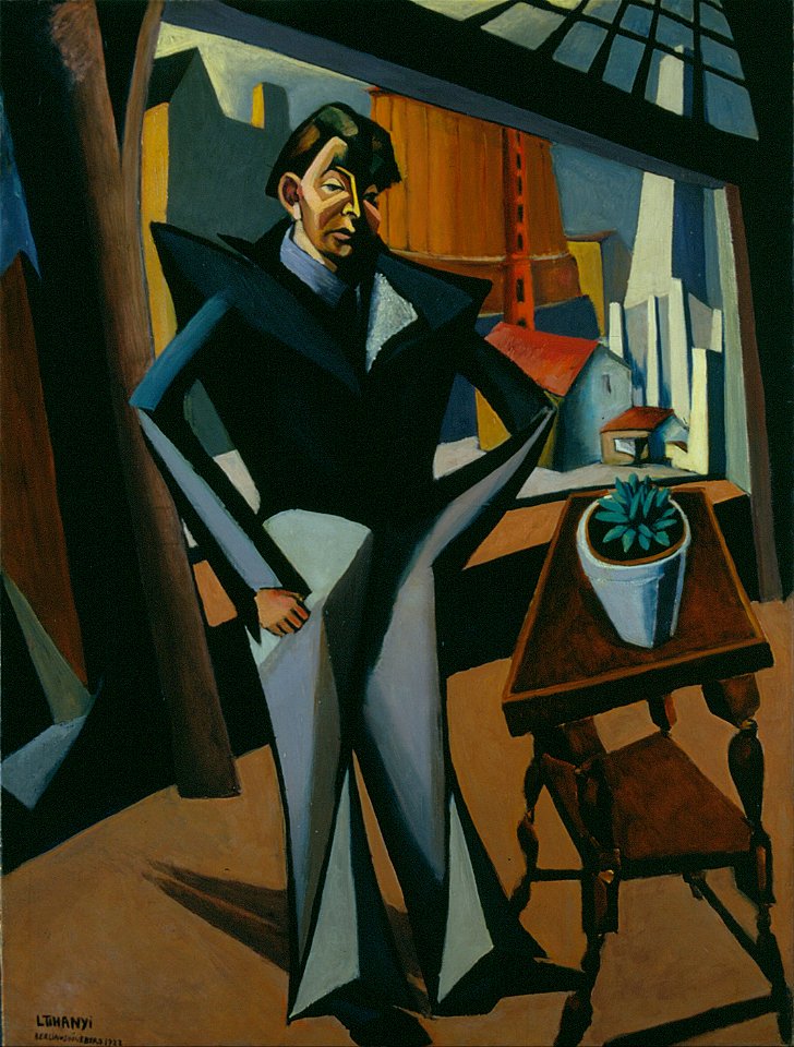 Tihanyi, Lajos - Man Standing at a Window - Google Art Project