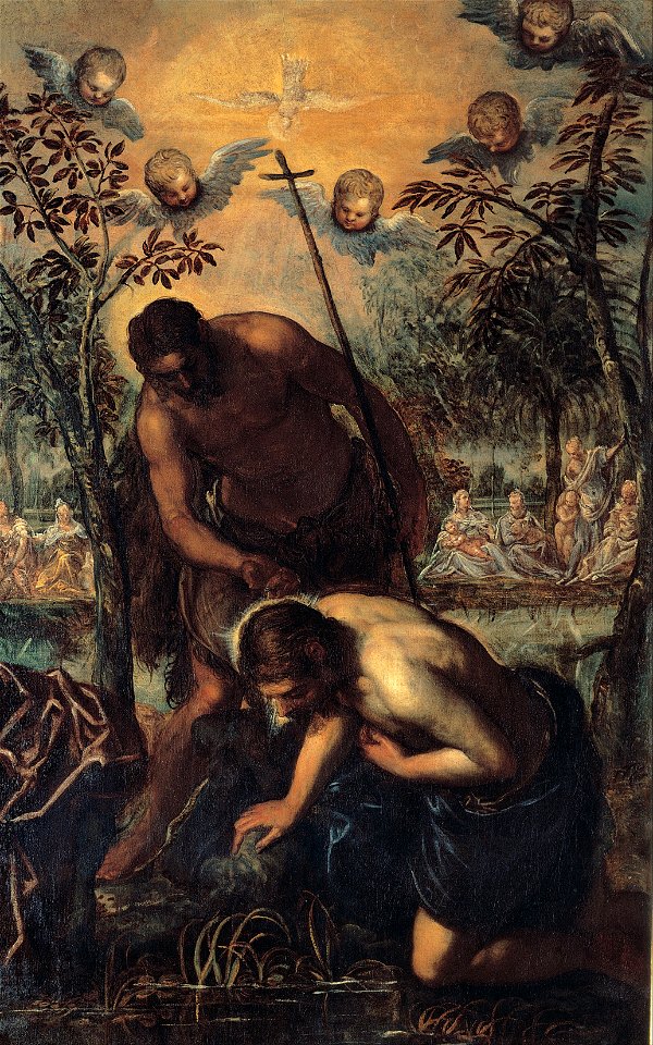 Tintoretto - Baptism of Christ - Google Art Project
