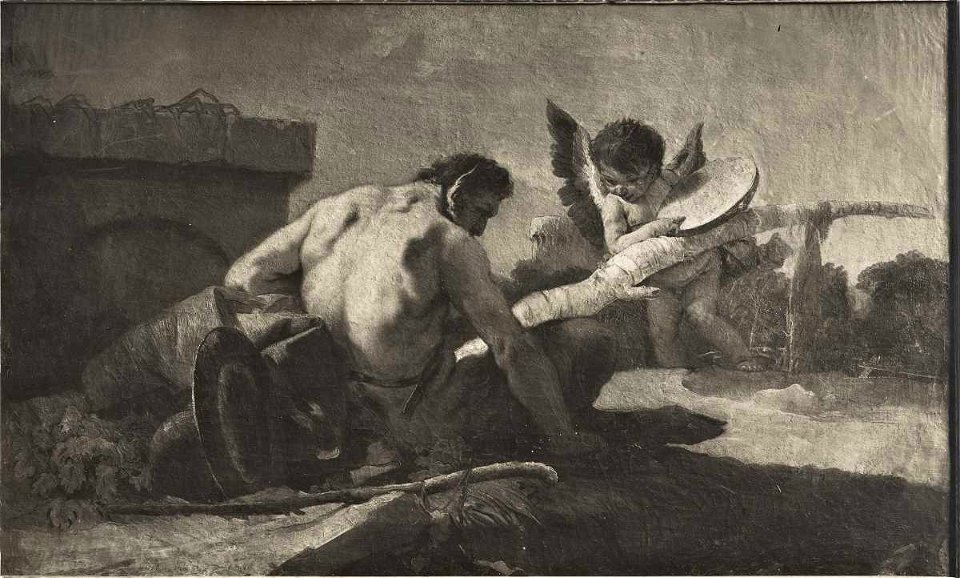 Tiepolo - Satiro e putto, 1740 - 1745, inv. 1515