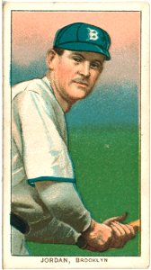 Tim Jordan, Brooklyn Superbas, baseball card portrait LCCN2008675247