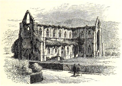 Tintern Abbey from the Road, from page 53 of 'Our own country. Descriptive, historical, pictorial.'