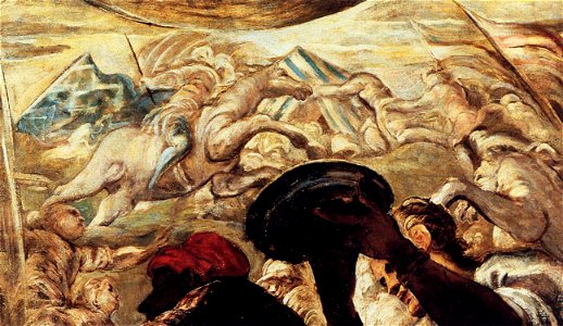Jacopo Tintoretto - Moses Drawing Water from the Rock (detail) - WGA22537