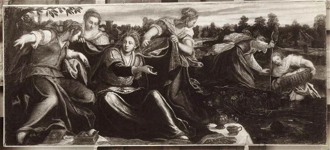 Tintoretto - Mosè salvato dalle acque, inv. 59 1928