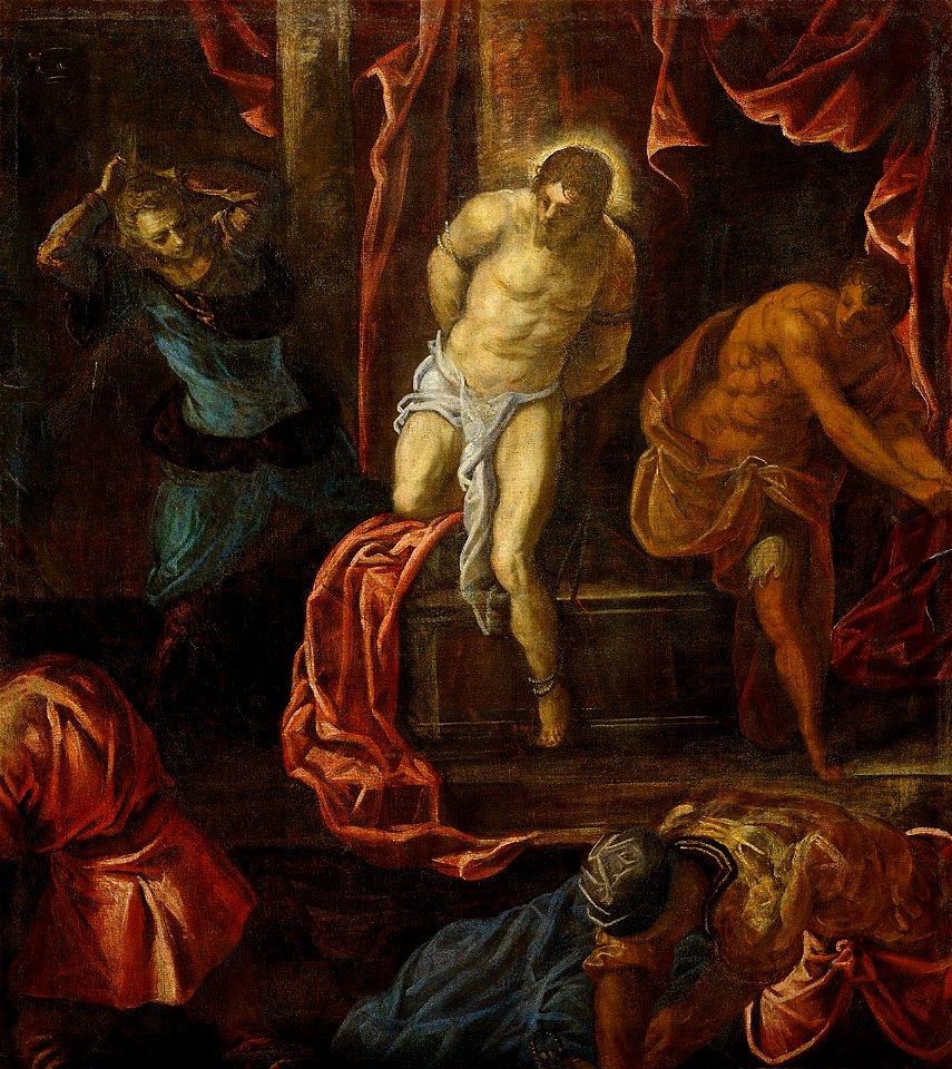 Tintoretto - Geisselung Christi, um 1585-1590