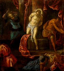 Tintoretto - Geisselung Christi, um 1585-1590