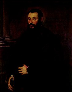 Tintoretto - Retrato de Nicolaus Padavinus, 1589. Free illustration for personal and commercial use.