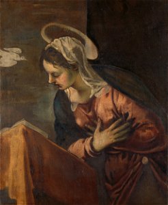 Jacopo Tintoretto - De verkondiging aan Maria - Maria