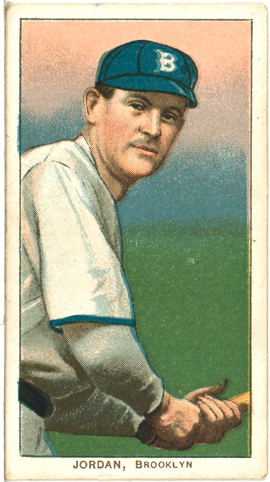 Tim Jordan, Brooklyn Superbas, baseball card portrait LCCN2008675247