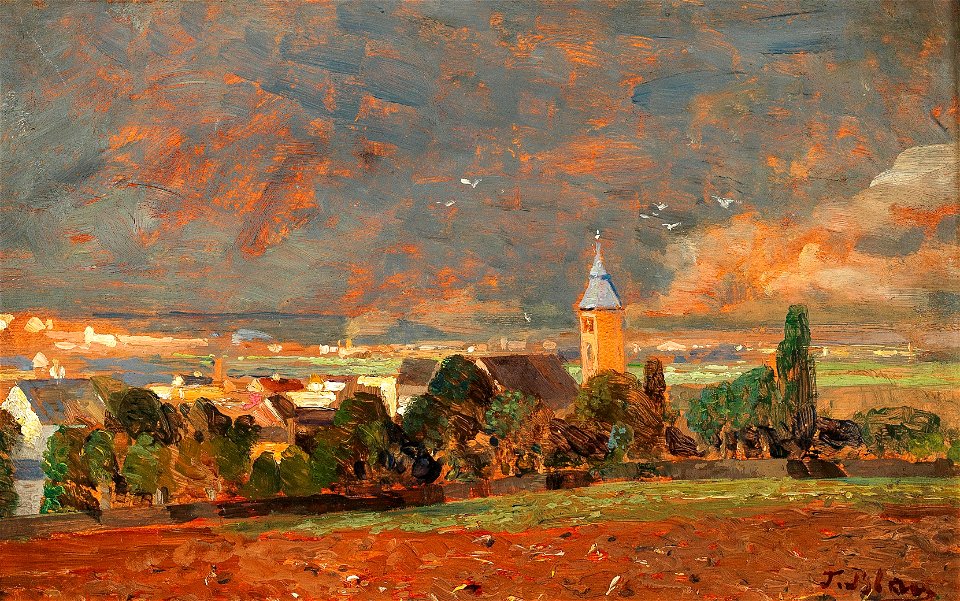 Tina Blau Heiligenstadt Studie c1893