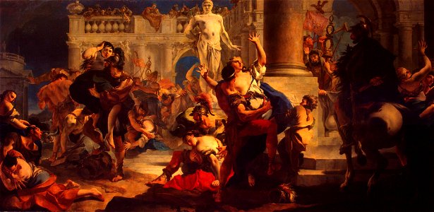 Tiepolo - Rape of the Sabine Women, 1718-1719