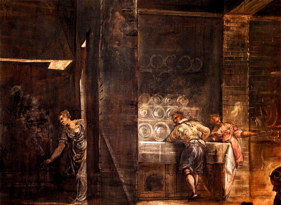 Jacopo Tintoretto - The Last Supper (detail) - WGA22562