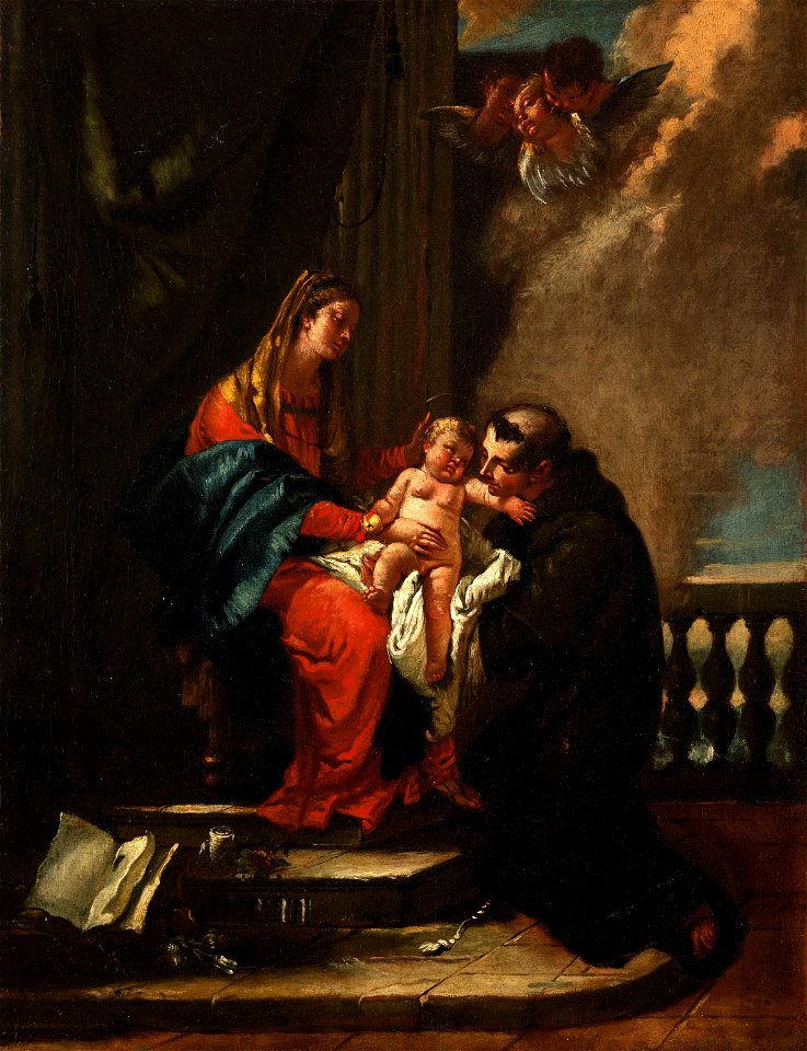 Tiepolo-Madonna e Sant'Antonio-Cini
