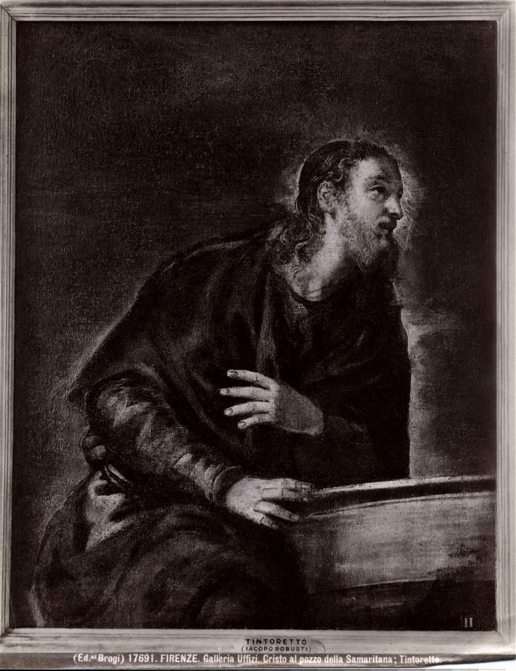Tintoretto - Cristo e la Samaritana al pozzo, inventario 1890, n. 3497