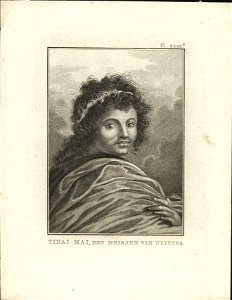 Tinai-Mai, een meisjen van Ulietea, objectnr A 58268