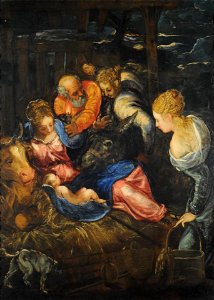 Tintoretto - Natividad, s. XVI