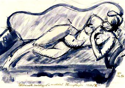 Tihanyi Reclining Nude 1910